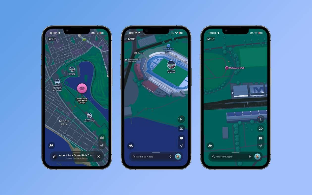 Apple lança experiências personalizadas no Mapas para divulgar a Fórmula 1