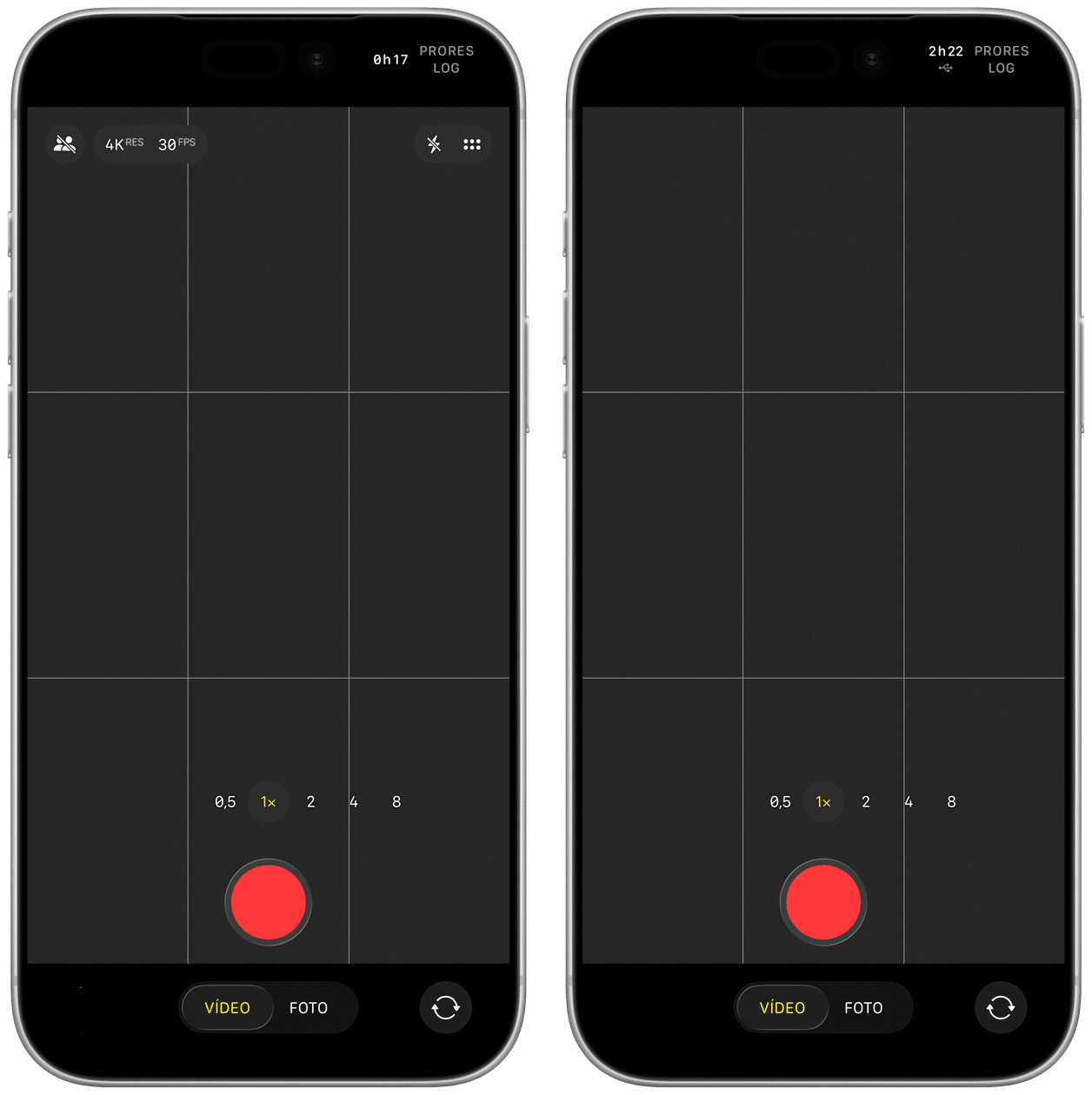 Tempo de gravação no SanDisk Creator Portable Phone SSD