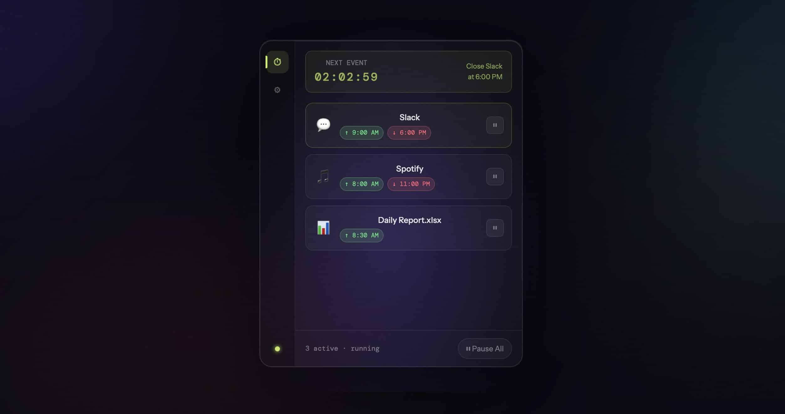 AppScheduler permite agendar abertura e fechamento de apps no macOS