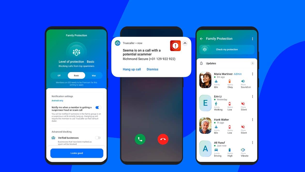 Truecaller expande globalmente o recurso Family Protection, que protege parentes de ligações fraudulentas