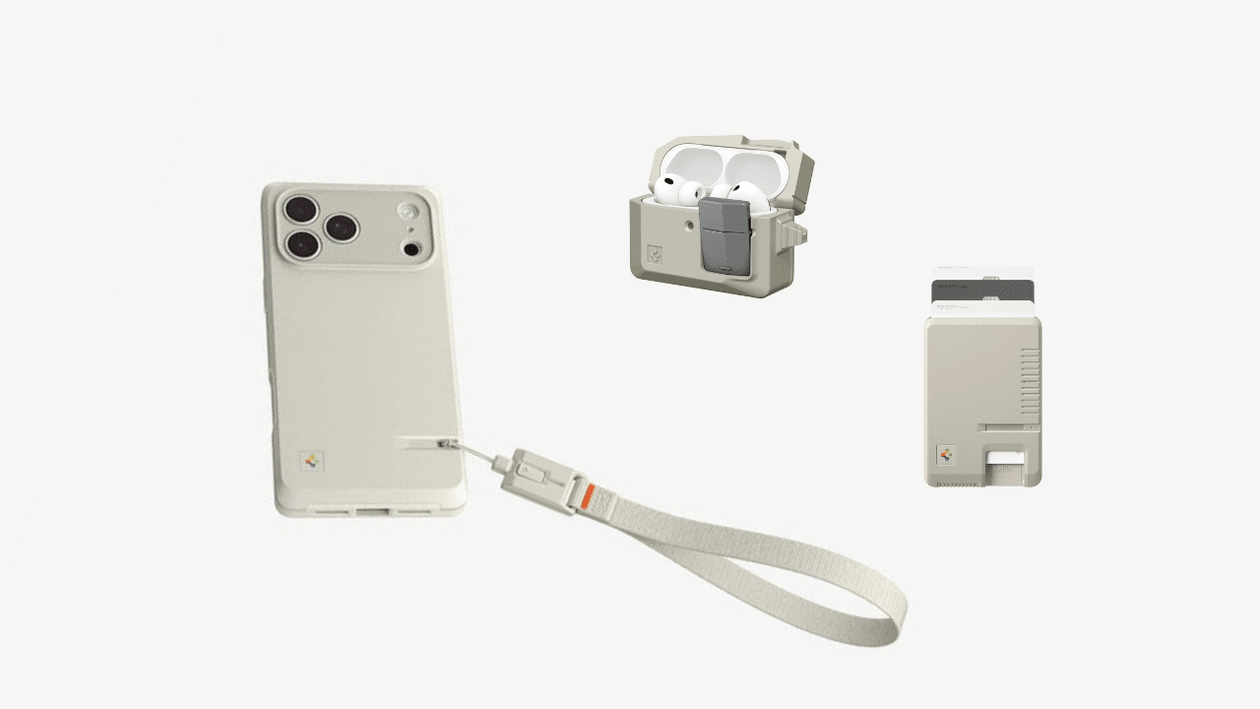 Spigen lança mais acessórios inspirados no Macintosh, incluindo case para os AirPods Pro 3