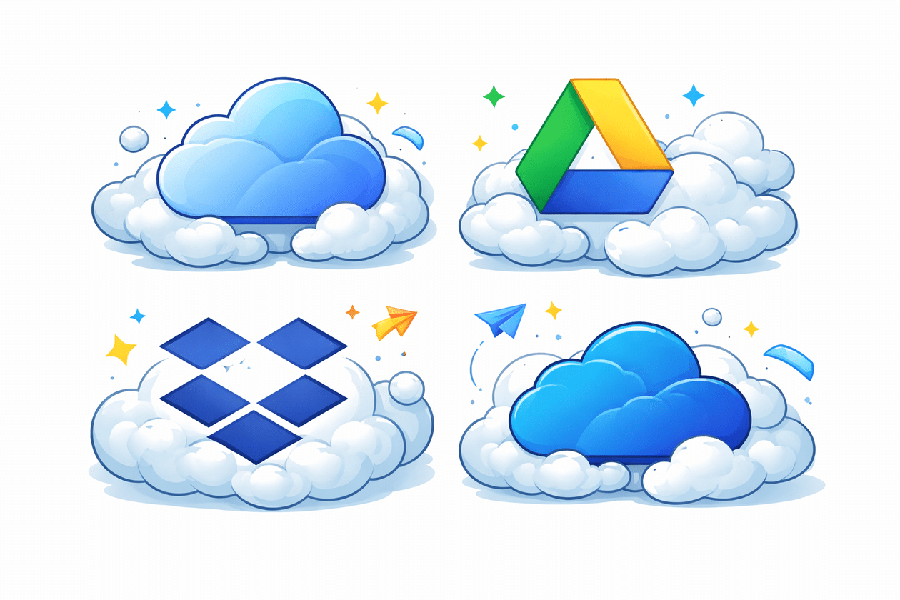 Comparativo: iCloud vs. Google Drive vs. OneDrive vs. Dropbox