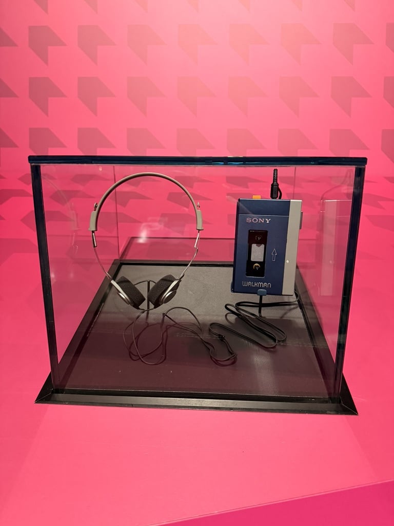 Walkman exposto no museu