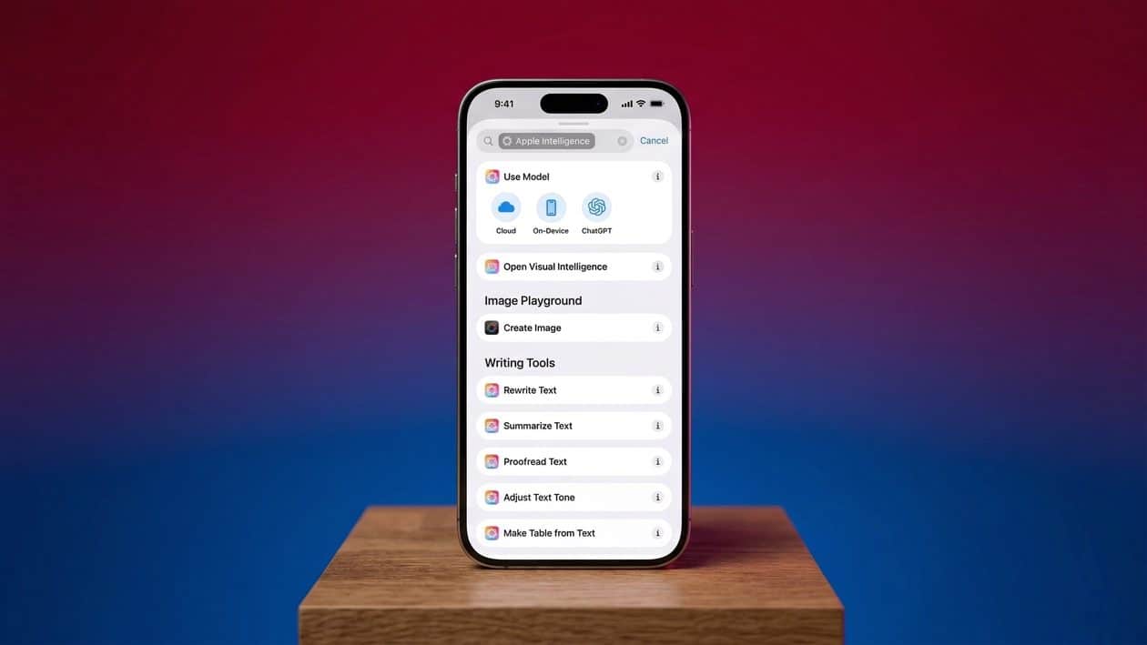 Rumor: app Atalhos no iOS 27 poderá criar ações usando modelos de IA