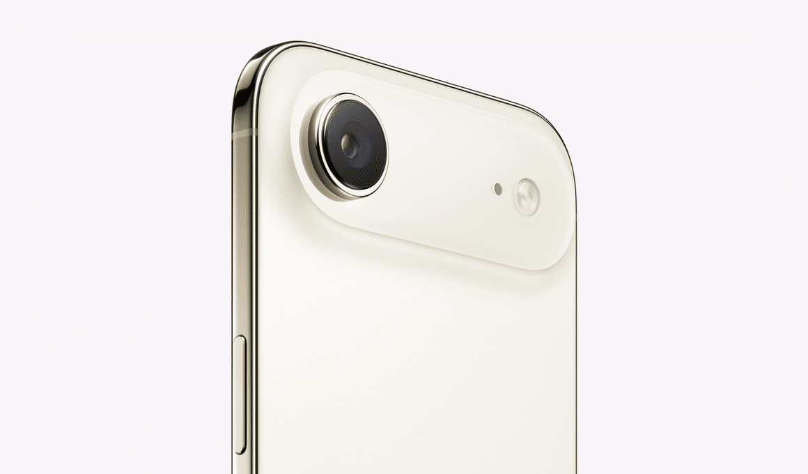 iPhone Air dourado-claro