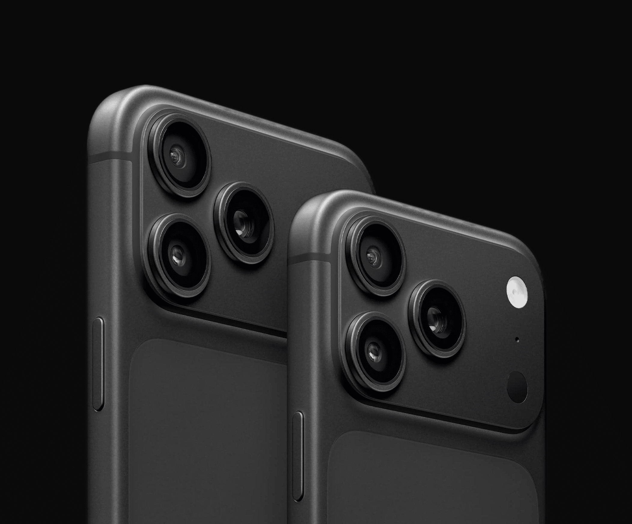 Mockup de "iPhone 18 Pro" na cor preta