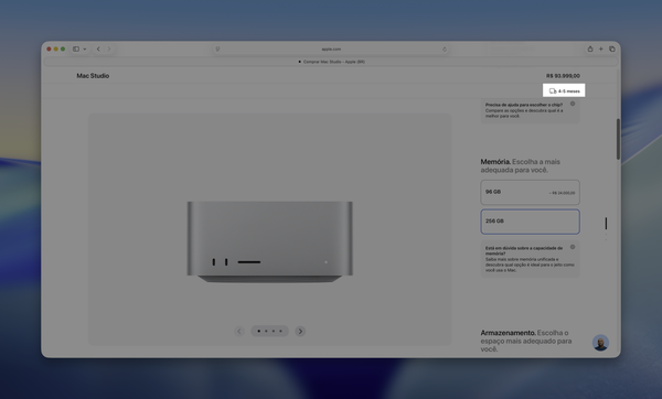 Disponibilidade do Mac Studio no Brasil
