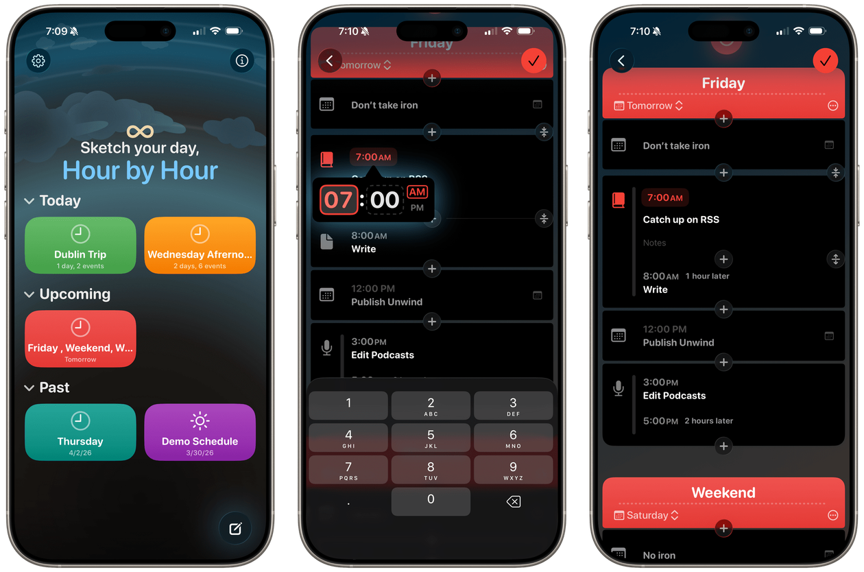 Hour by Hour é um app que facilita registrar rotinas encadeadas no iPhone