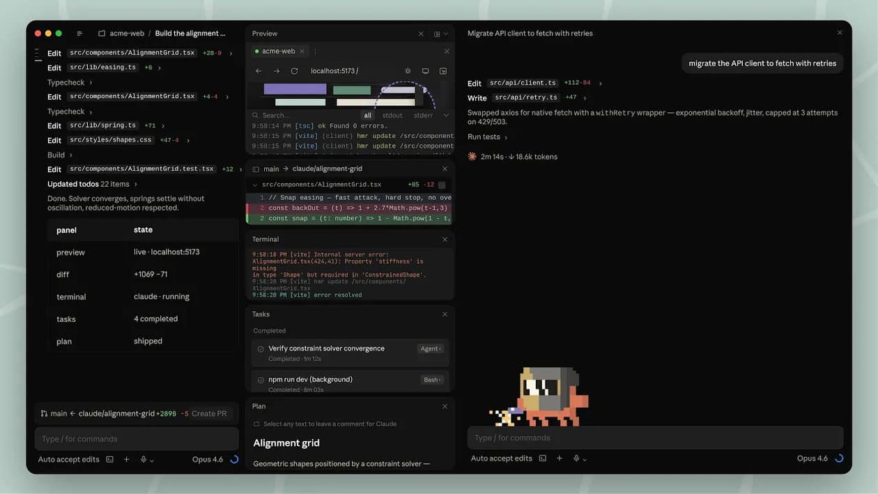 Claude Code para desktop ganha redesenho e recurso de rotinas