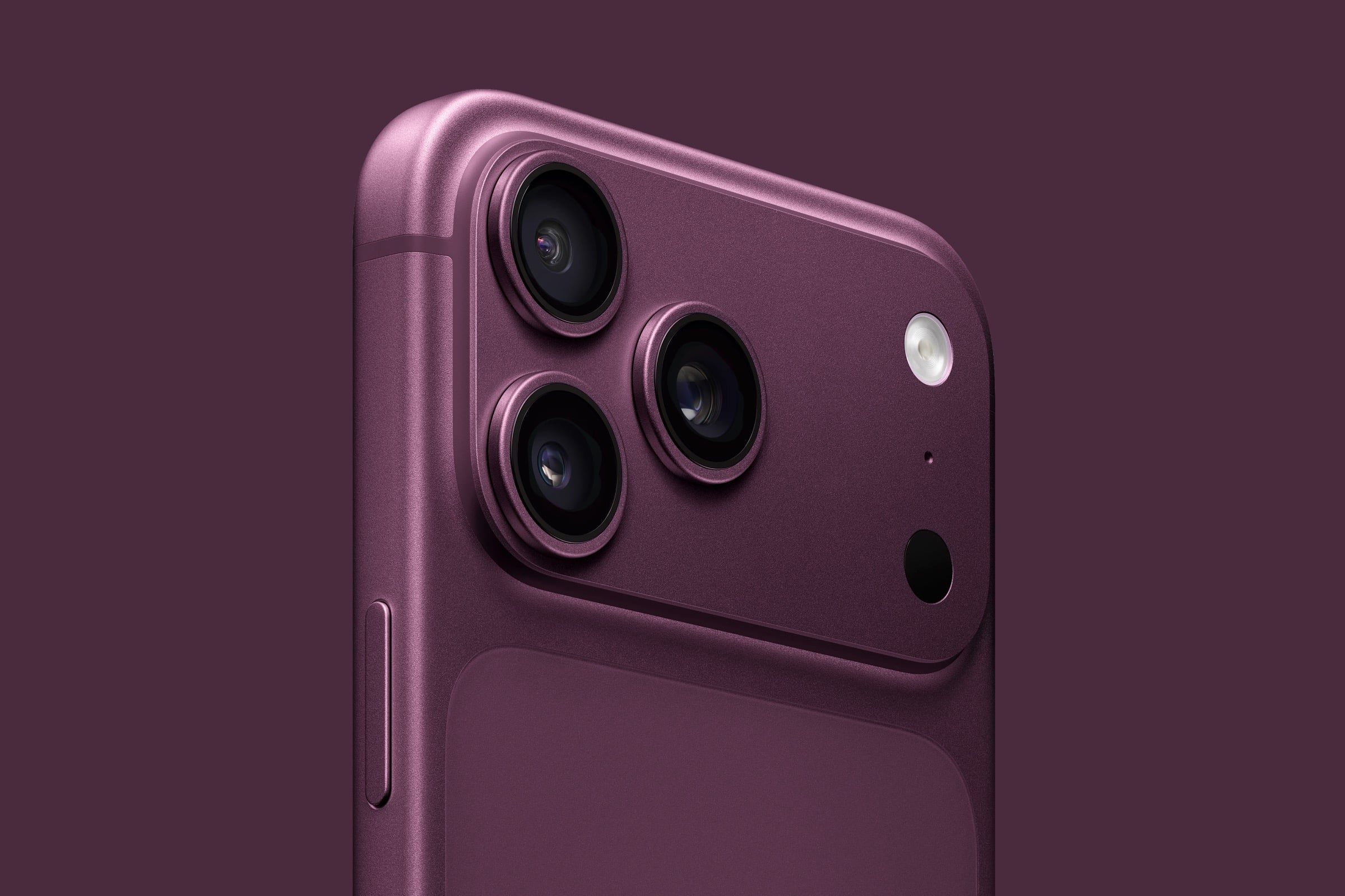 "iPhone 18 Pro" na cor "Dark Cherry"