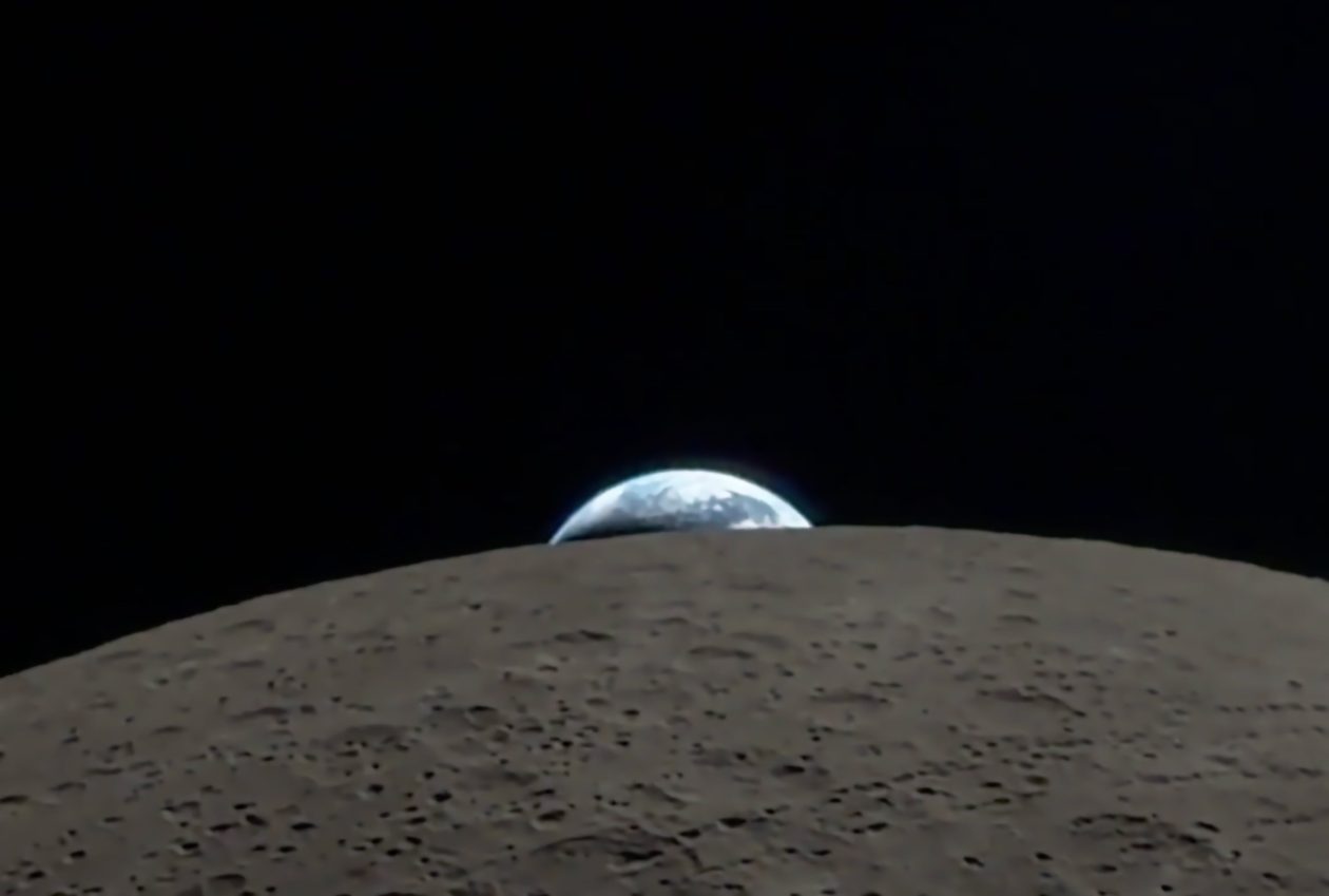 Novo vídeo da Artemis II capturado com o iPhone mostra “pôr da Terra”