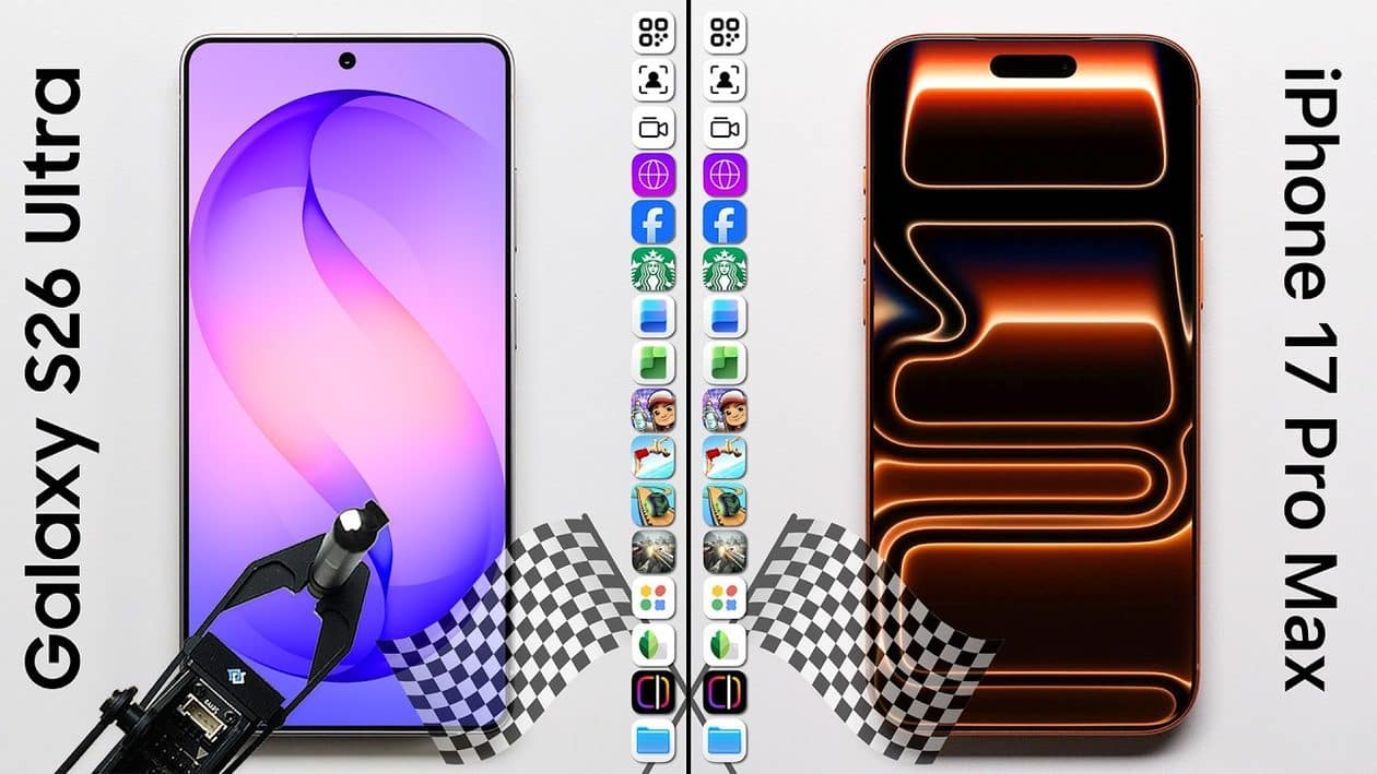 iPhone 17 Pro Max perde para o Galaxy S26 Ultra em teste de velocidade