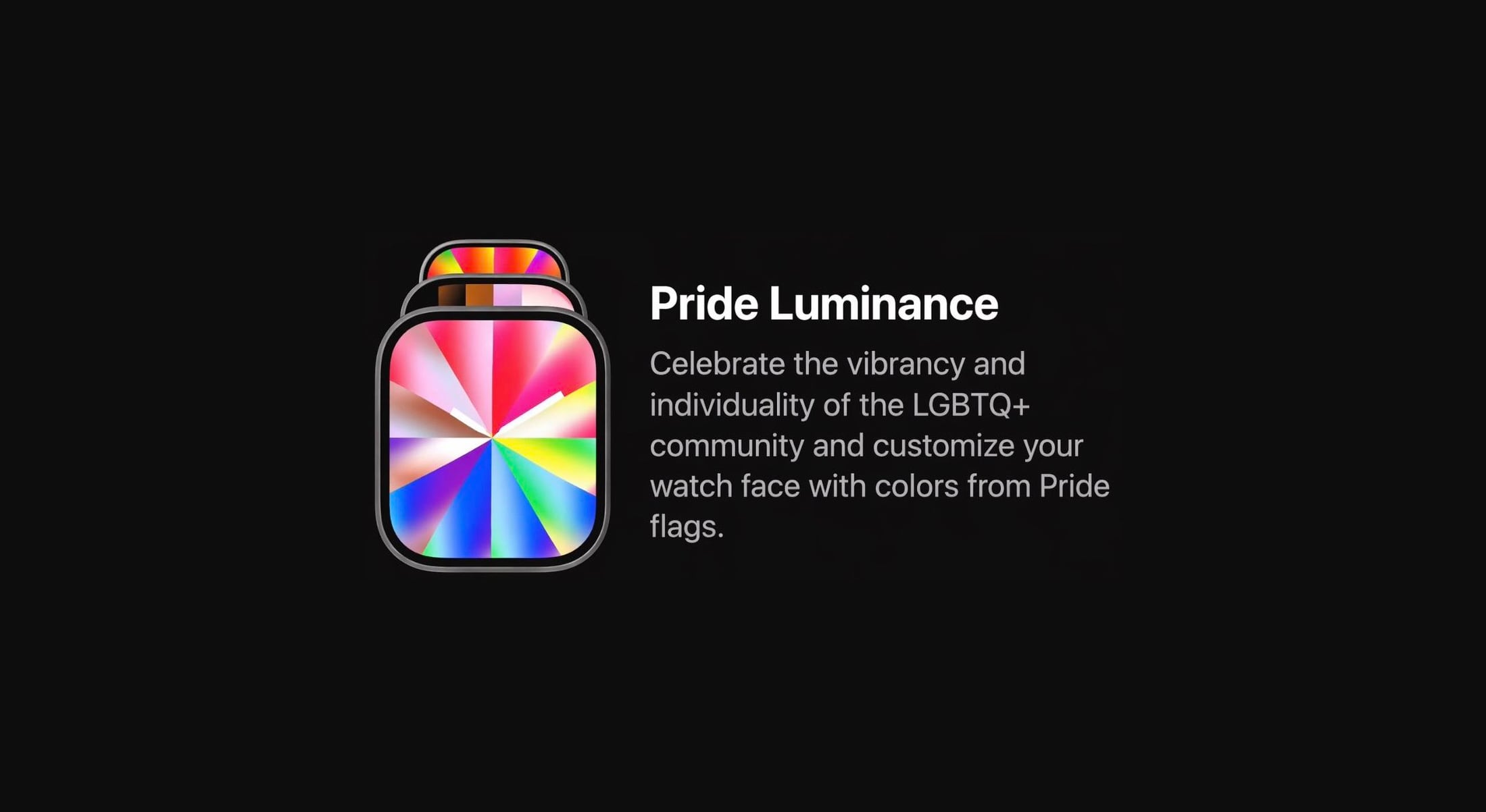 Novo mostrador “Pride Luminance” chegará com o watchOS 26.5; veja como ele será