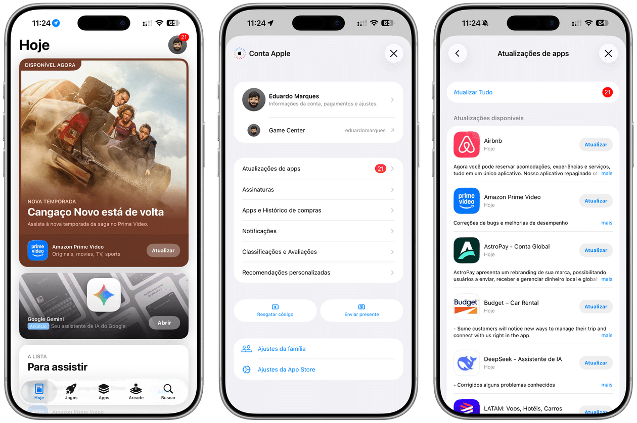 Update de aplicativos na App Store