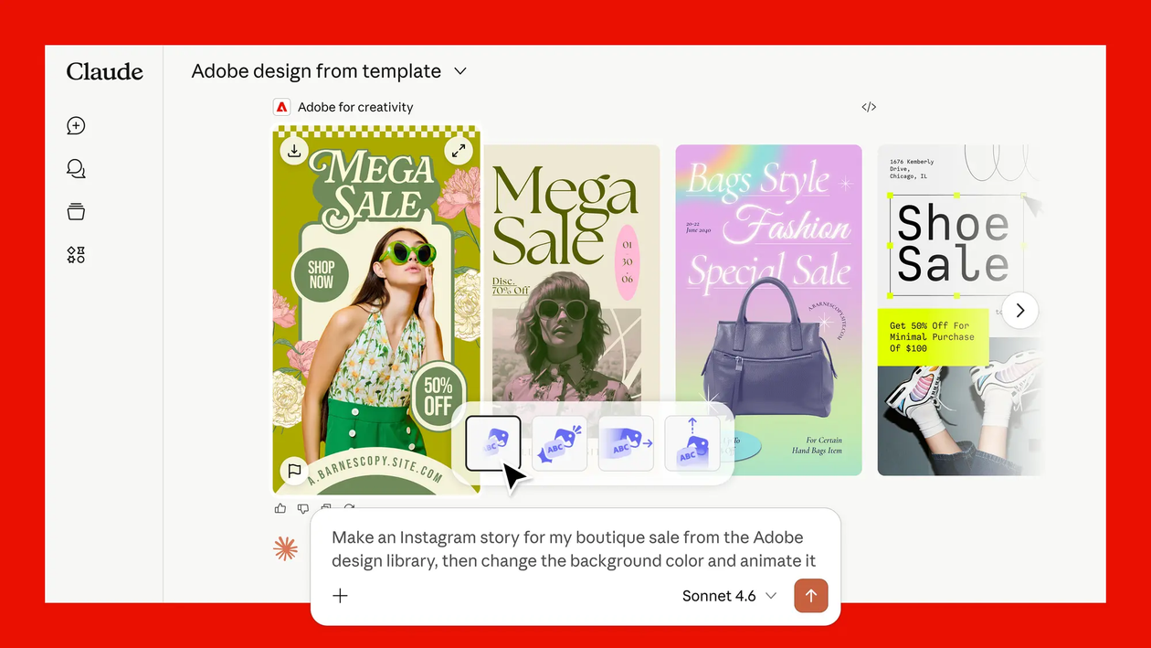 Claude ganha suporte a ferramentas da Adobe, Affinity, Blender, Autodesk e mais