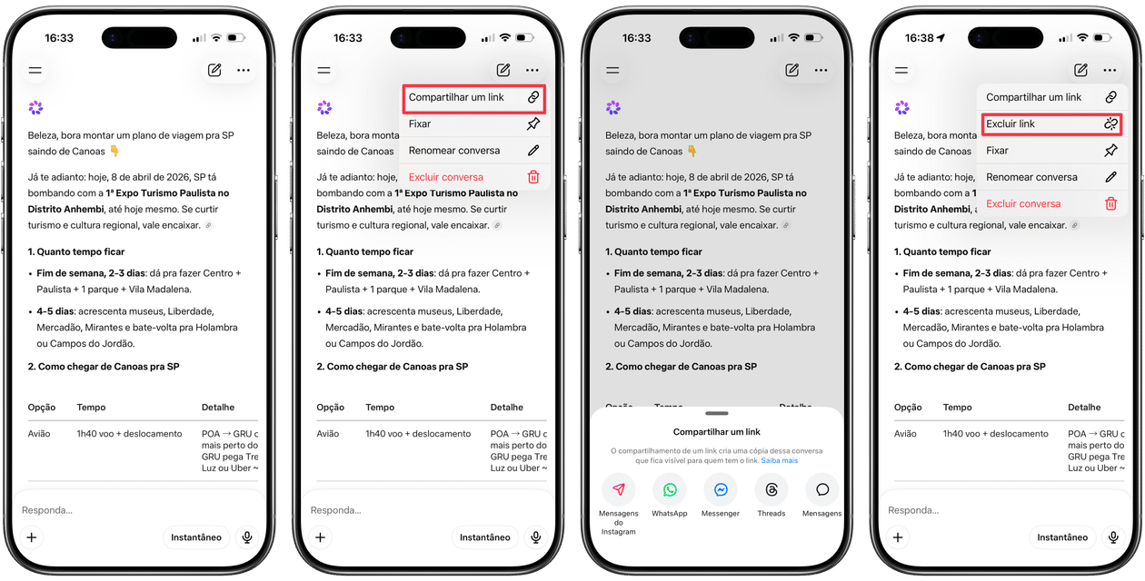 Como compartilhar uma conversa da Meta AI [iPhone, iPad e web]