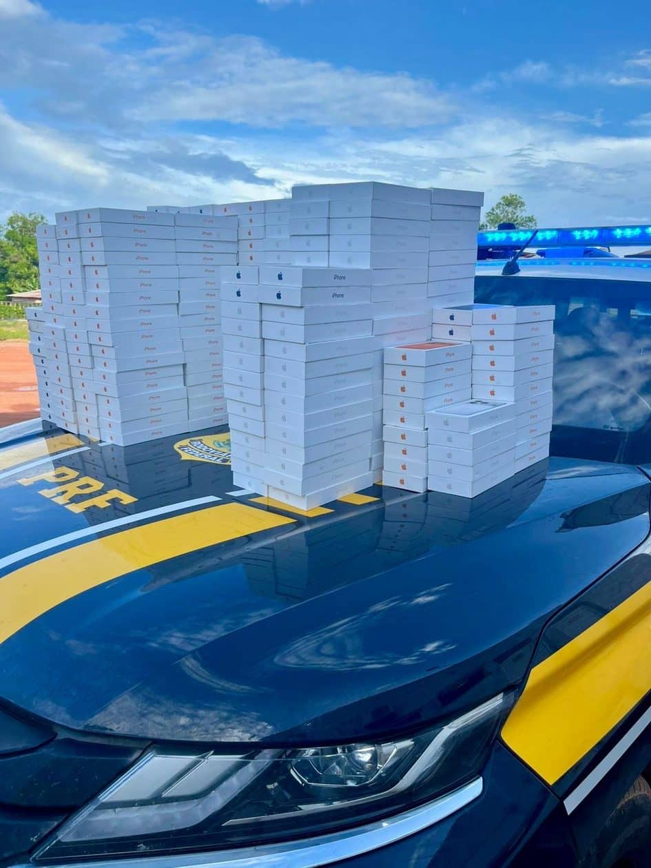 Carga com 426 iPhones, avaliada em mais de R$5 milhões, é apreendida em Roraima