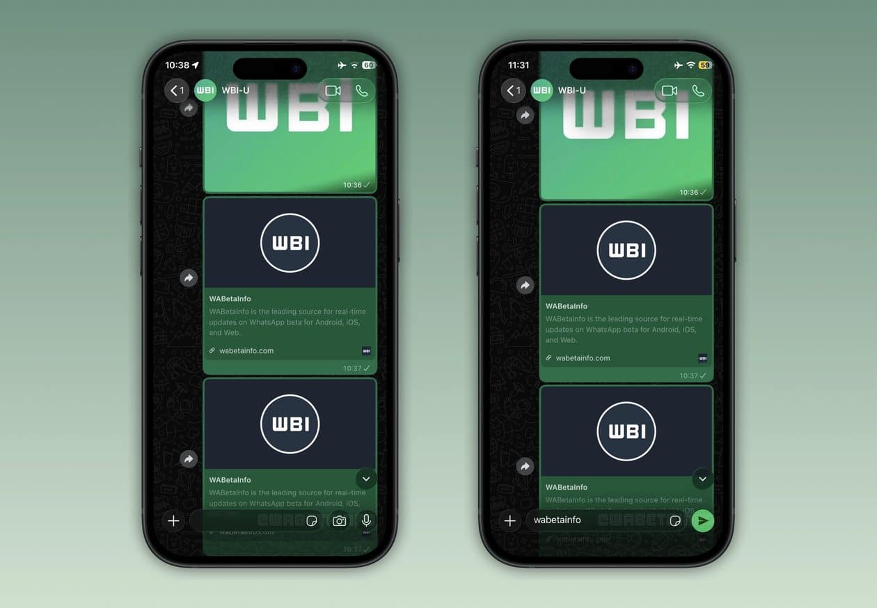 WhatsApp terá Liquid Glass na tela de conversa e status em canais