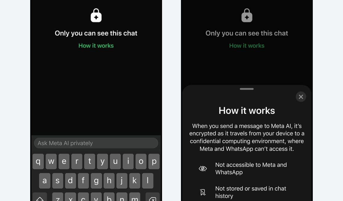 Incognito Chat no WhatsApp