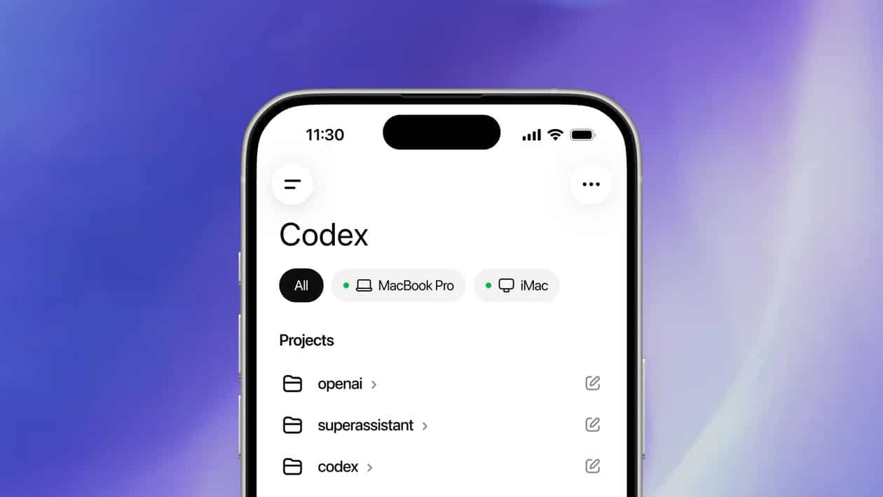 OpenAI disponibiliza Codex no app do ChatGPT para iOS