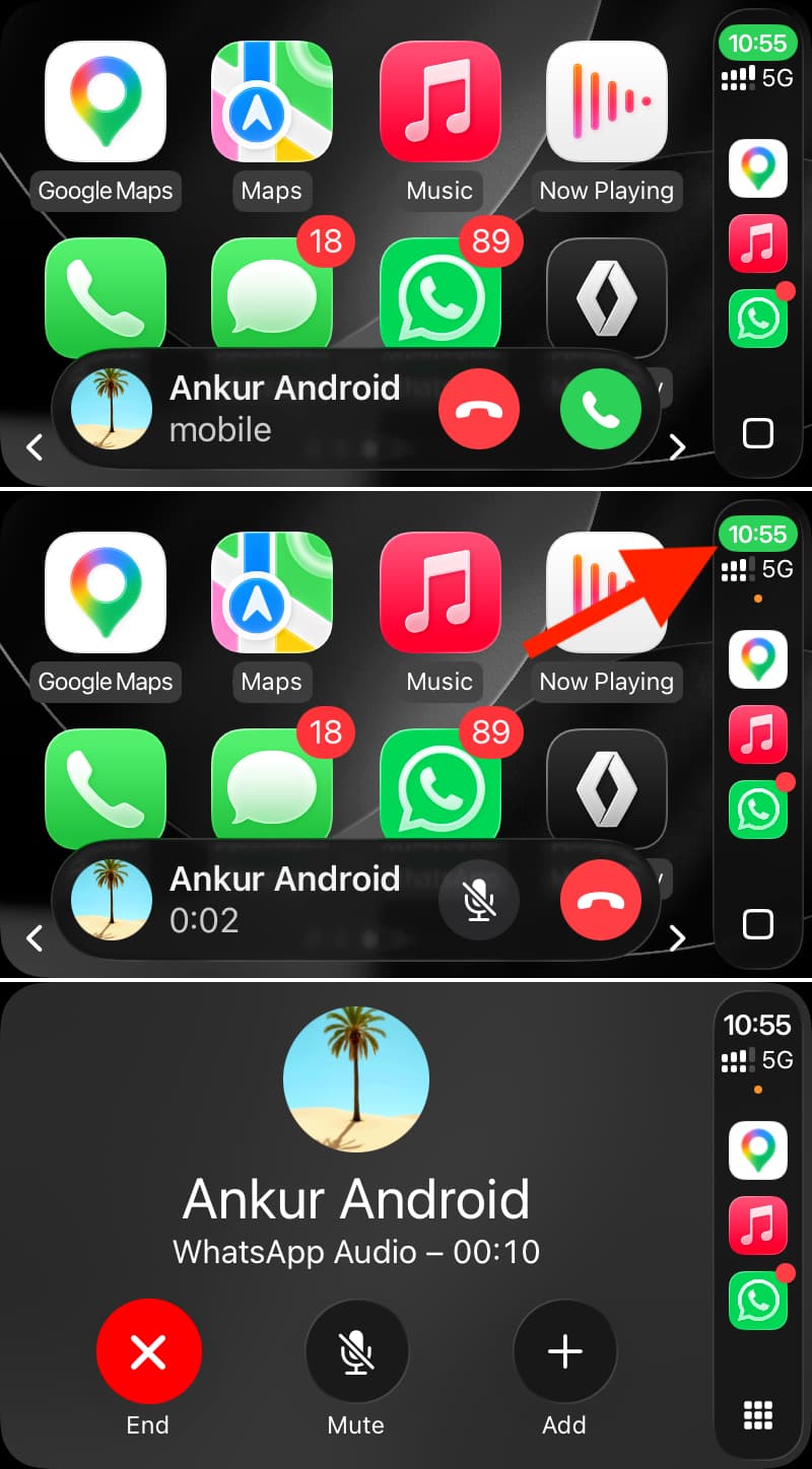 WhatsApp no CarPlay