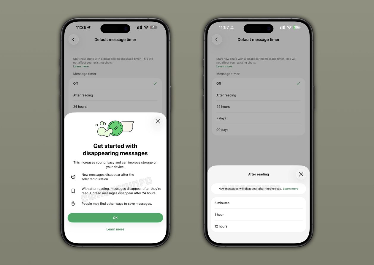 WhatsApp testa mensagens que desaparecem após leitura e novo estilo para bolhas
