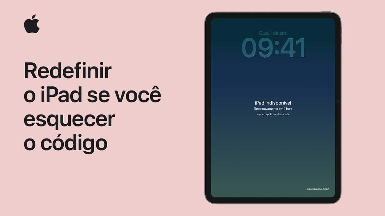 Novos vídeos de suporte ensinam a redefinir o código do iPad, a senha da Conta Apple e mais