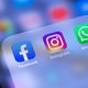 Ícones do Facebook, Instagram e WhatsApp