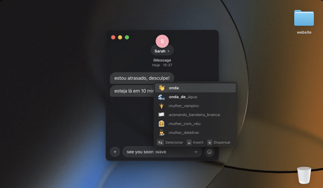 Mojito é um seletor de emojis prático para o macOS, à la Slack
