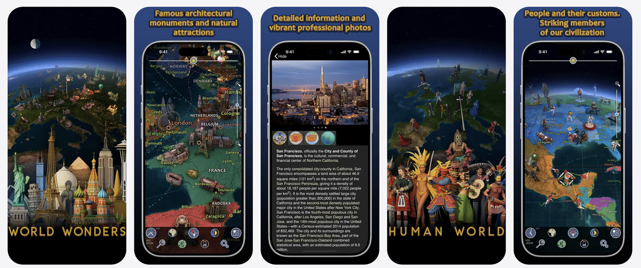 Promoções na App Store: Earth 3D – World Atlas, Is This Yours?, Handwritten Quick Notes e mais!