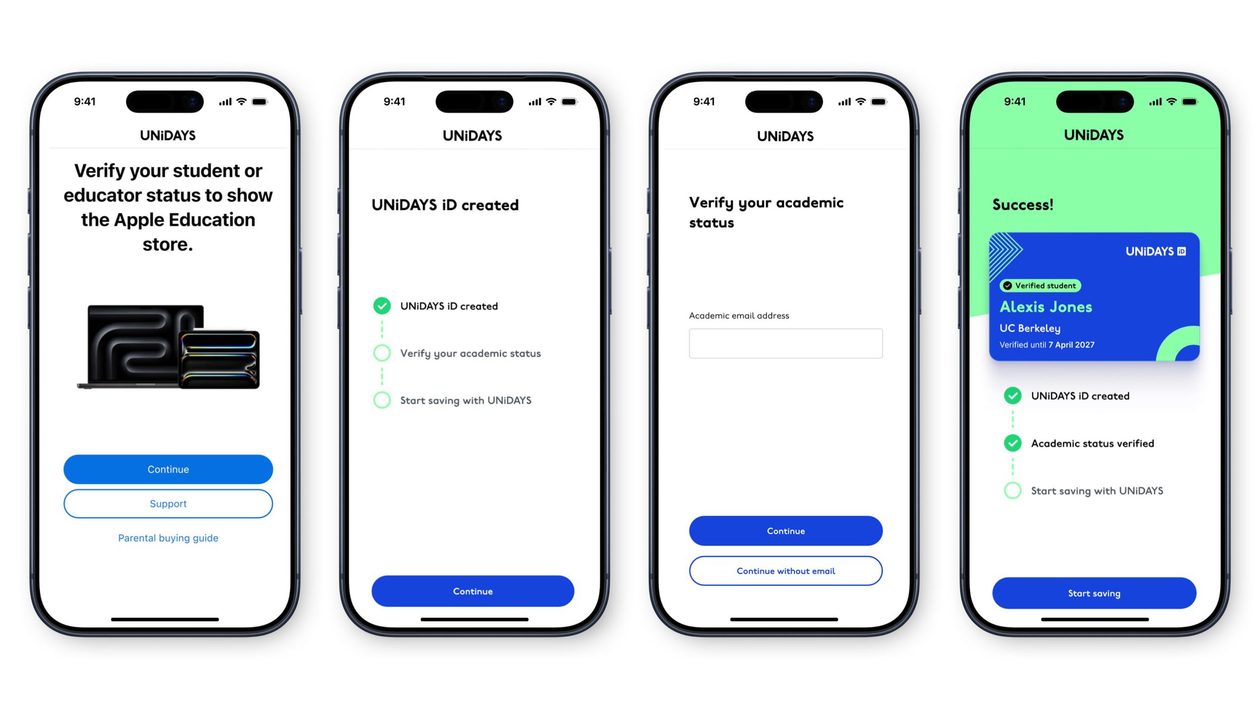 Loja educacional da Apple agora exige verificação via UNiDAYS em mais países