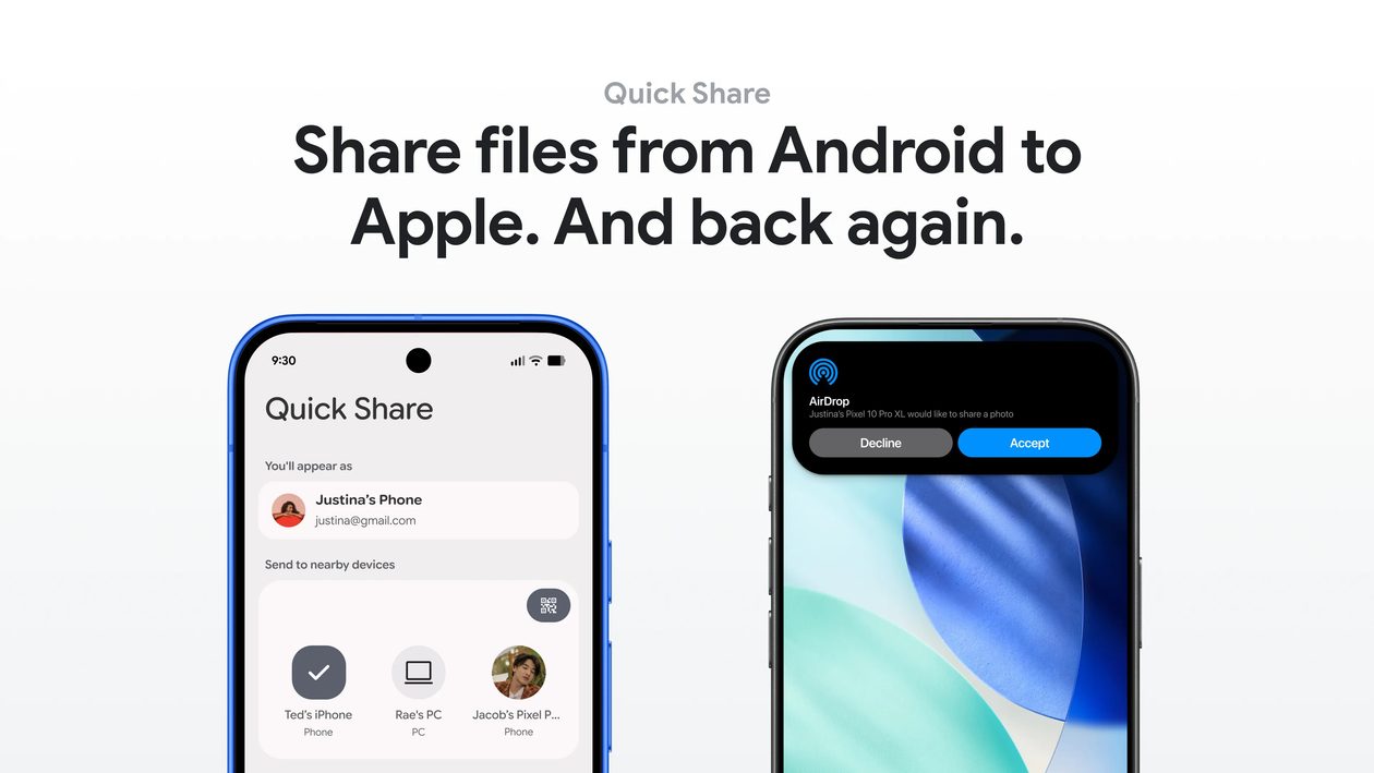 Lista de dispositivos Android compatíveis com o AirDrop é expandida