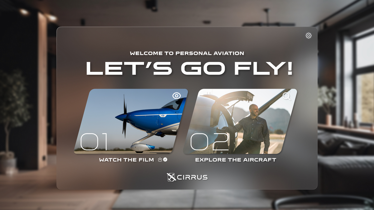 Cirrus lança app gratuito de aviação pessoal para o Apple Vision Pro
