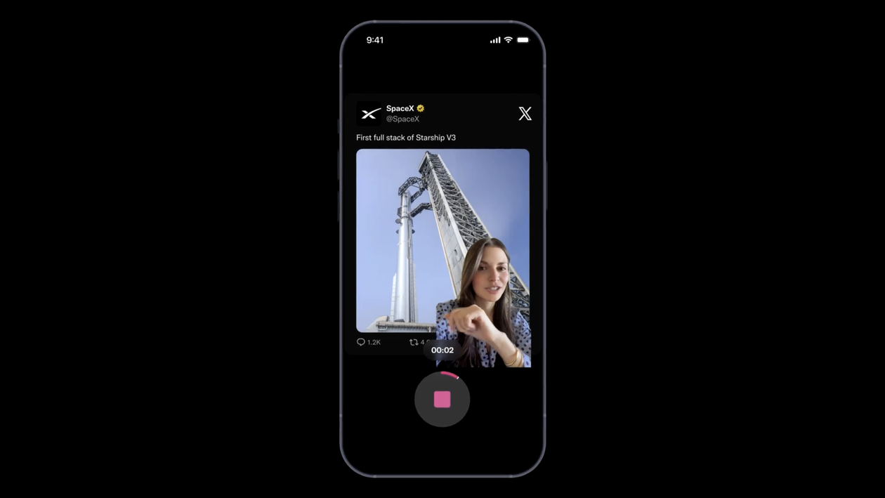 Agora é possível reagir a posts com vídeo no app do X para iOS